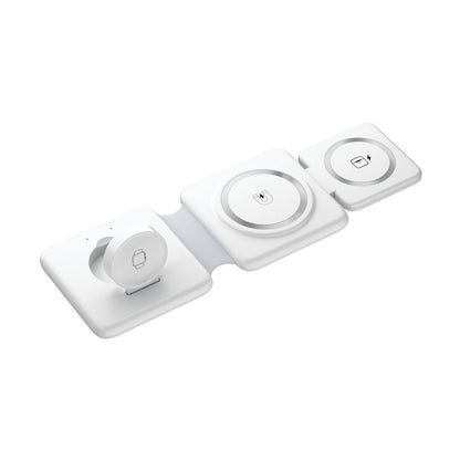 Cargador Inalámbrico Plegable Magnético 3 en 1