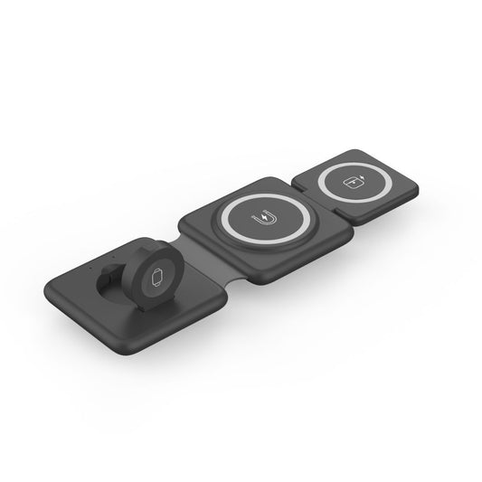 Cargador Inalámbrico Plegable Magnético 3 en 1